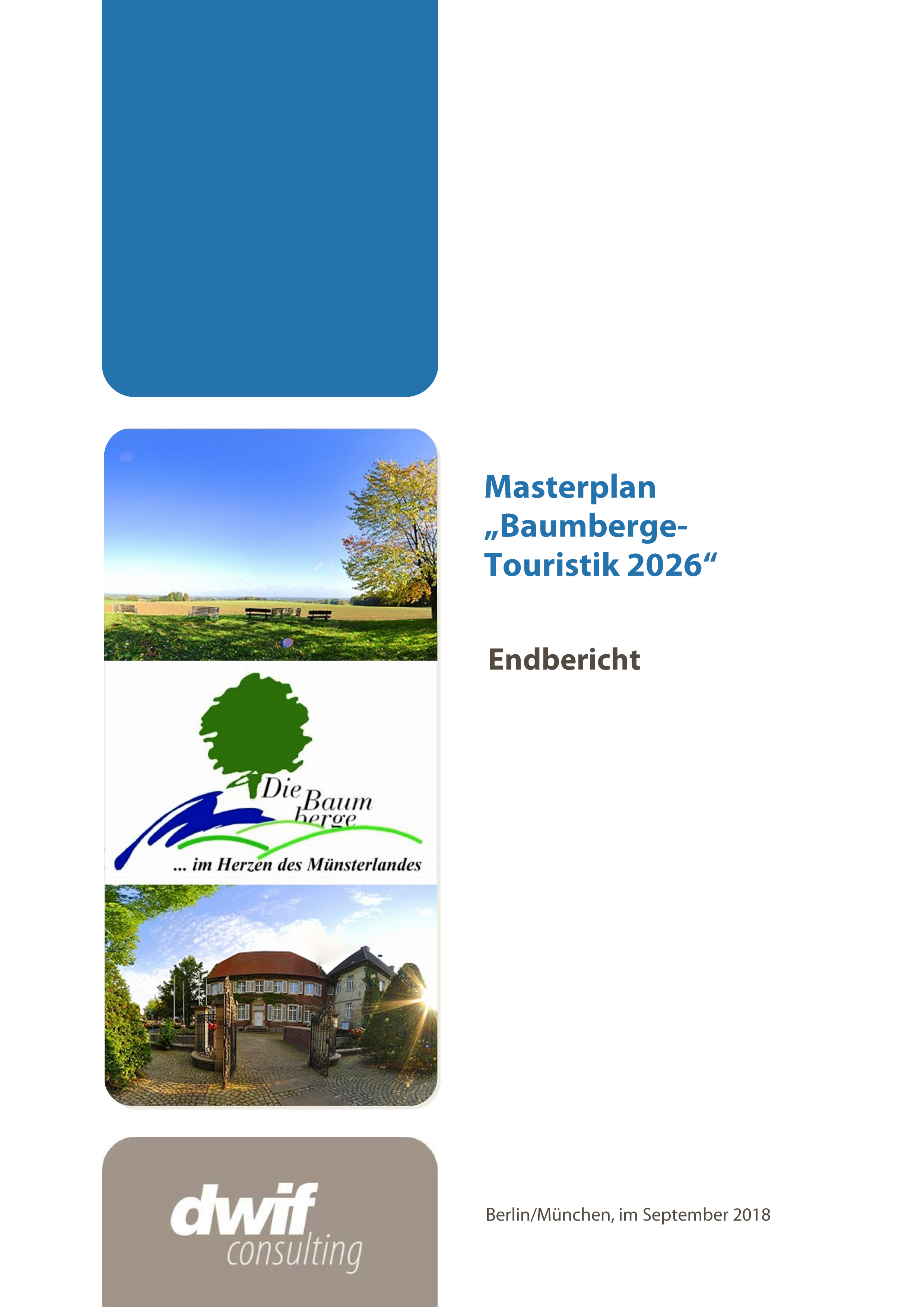 Masterplan Tourismuskonzept Baumberge Cover