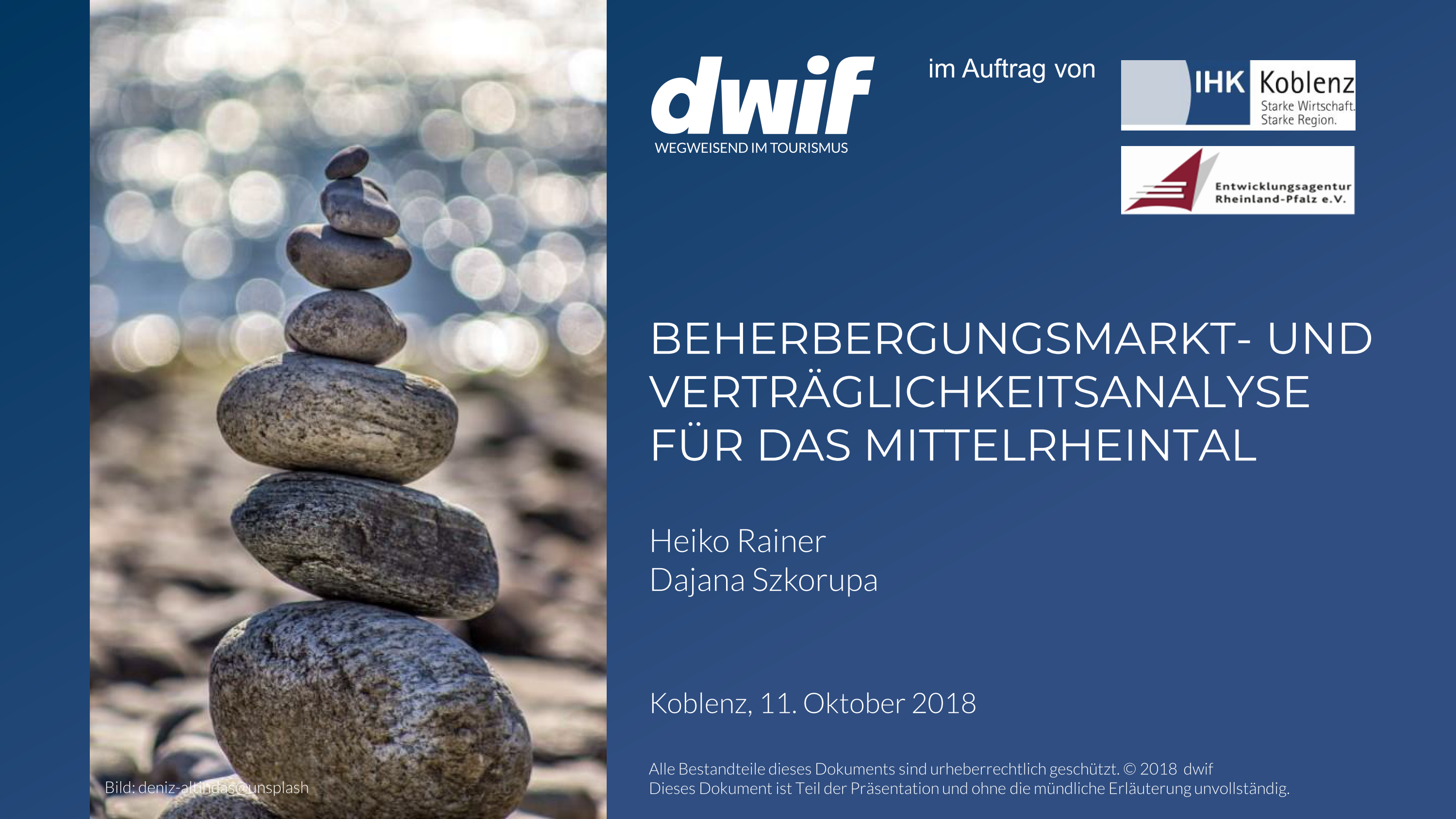 dwif Beherbergungsbedarfsanalyse Mittelrheintal Cover