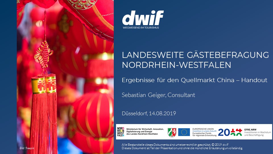 Marktforschung Gaestebefragung NRW China Cover
