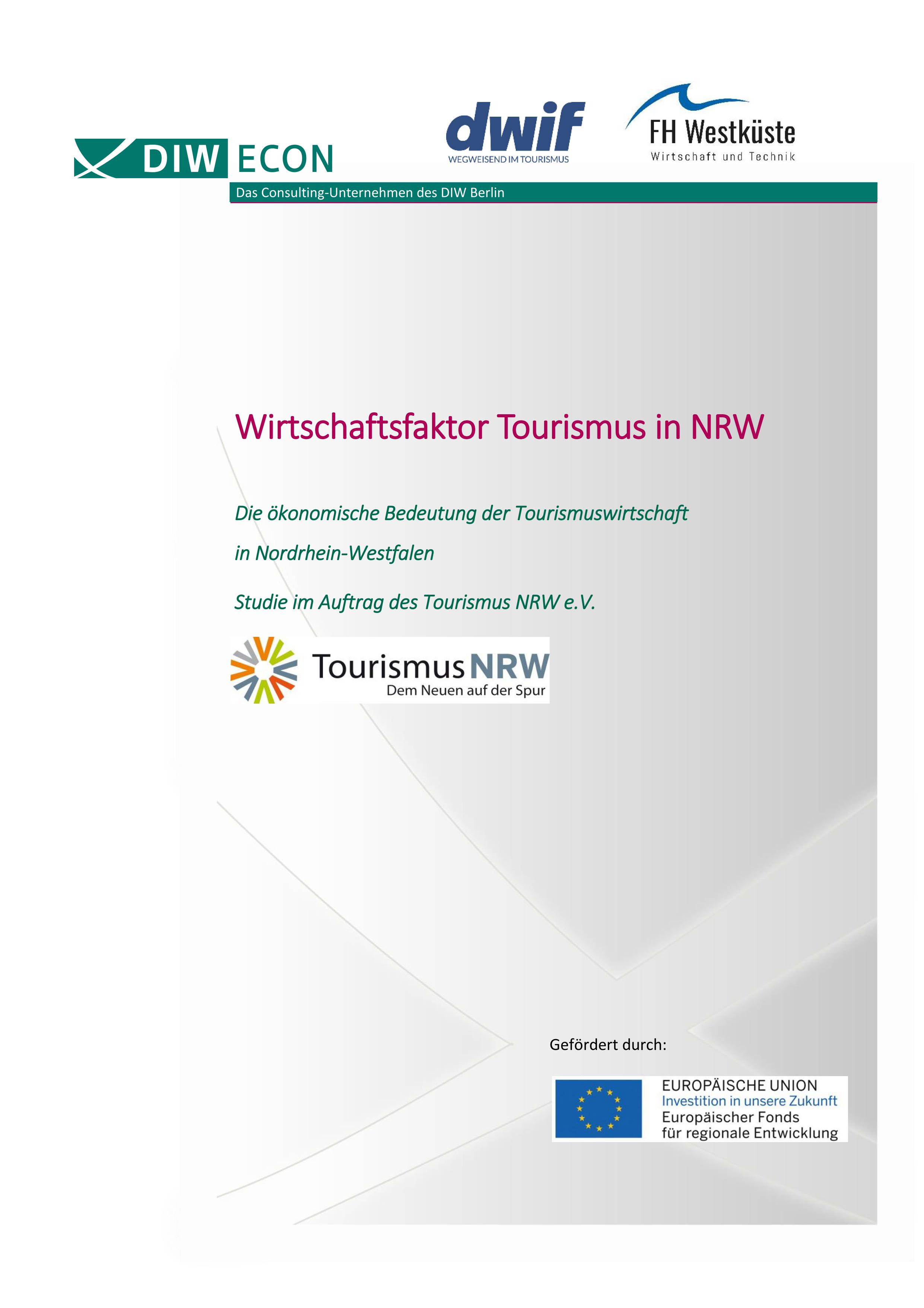 Wirtschaftsfaktor Tourismus NRW TSA 2019 Cover