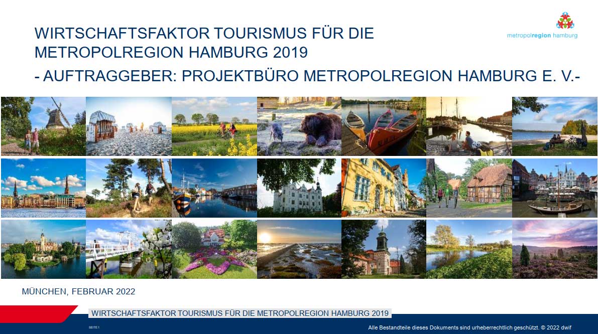 dwif: Wirtschaftsfaktor Tourismus Metropolregion Hamburg Cover