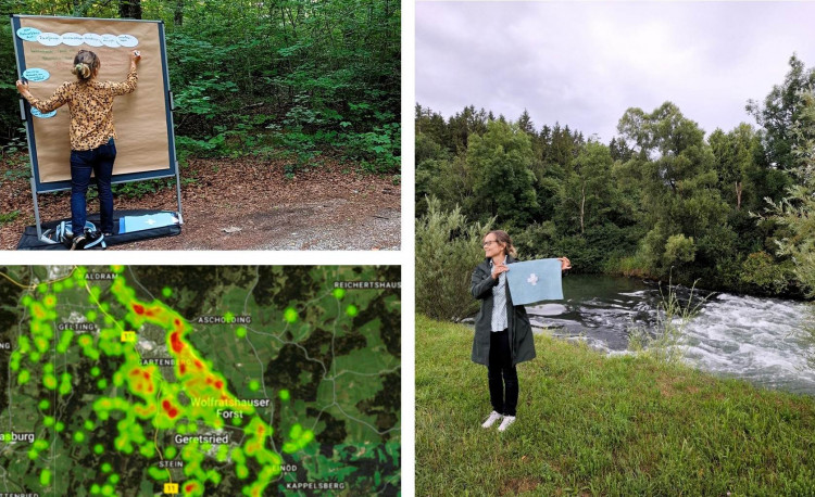 dwif: Prozess zur Entwicklung des Naturtourismus in Geretsried (Bilder:Heatmap /Quelle dwif & Impressionen der Begehungen) dwif: Prozess zur Entwicklung des Naturtourismus in Geretsried (Bilder:Heatmap /Quelle dwif & Impressionen der Begehungen)