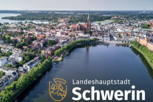 dwif-Projektstart Tourismus- und Freizeitentwicklungskonzeption Schwerin (Bild: Schwerin_Luftbild Innenstadt_Foto_Jörn Lehmann))